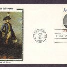 Bicentennial, Honoring  American Revolutionary Army  General Marquis de Lafayette, First Issue USA