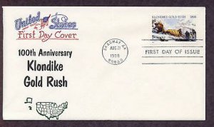 100th Anniversary Klondike Gold Rush Skagway, Alaska, First Issue USA