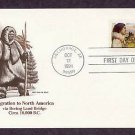 Migration of the First Americans from Asia to North America, Alaska First Issue USA
