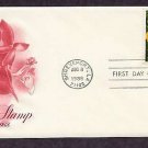 1988 Love Stamp, Flowers, Roses, Shreveport, Louisiana First Issue USA