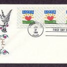 1994 Love Stamp Heart, Doves, First Issue USA 1994 Love Stamp Heart, Doves, First Issue USA