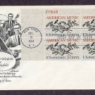 American Music, 50th Anniversary American Society of Composers First Issue Plate Block USA