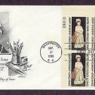 Honoring American Artist John Singleton Copley, Plate Block First Issue USA