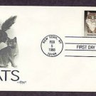 USPS Cats Stamp, Maine Coon, Burmese, AM First Issue USA