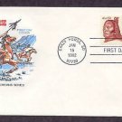 Crazy Horse Sioux Indian Chief, South Dakota, HF, First Issue FDC USA