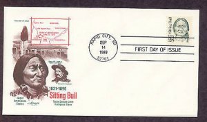 Sioux Chief Sitting Bull Native American Indian First Issue AM FDC USA