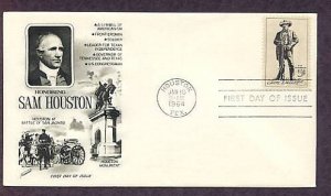 Honoring Sam Houston, Texas American Hero 1964 First Issue USA