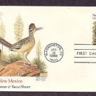 New Mexico Birds and Flowers Roadrunner, Yucca Flower FW First Issue USA New Mexico Birds and Flowers Roadrunner, Yucca Flower FW First Issue USA
