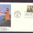 25th Anniversary, Hawaii Statehood, Eastern Polynesian Canoe, FW, First Issue USA
