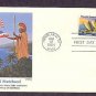 25th Anniversary, Hawaii Statehood, Eastern Polynesian Canoe, FW, First Issue USA