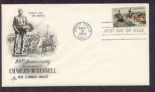 Charles M. Russell, Cowboy, Indian Artist, Horses, AC First Issue USA