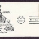 Native American Indian Chief Joseph, Nez Perce, Cyrenius Hall, First Issue USA