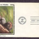 American Wildlife, Gray Squirrel, Sciurus carolinensis, Colorano Silk, First Issue USA