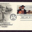 350th Anniversary, Settling of Rhode Island, Roger Williams, First Issue USA