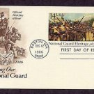 National Guard, 350th Anniversary, Postal Card First Day of Issue USA National Guard, 350th Anniversary, Postal Card First Day of Issue USA