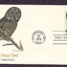 American Owls, Great Gray Owl, Strix nebulosa, First Issue USA