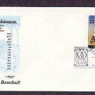 Honoring Jackie Robinson, Baseball Legend, Second Base, First Issue USPS FDC USA