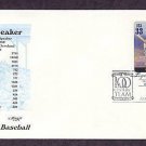 Tris Speaker, Baseball Legend, First Issue USA
