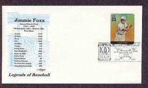 Jimmie Foxx, Baseball Legend, First Issue USA
