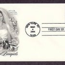Flowers, White Lilacs and Pink Roses, Wedding Bouquets, Bride, First Issue USA