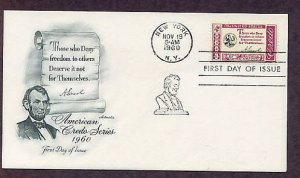 Abraham Lincoln Credo 1960 AM First Issue USA