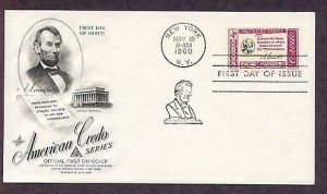 Abraham Lincoln Credo 1960 First Issue USA