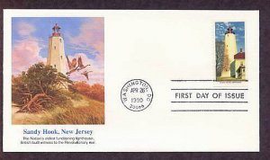 Sandy Hook Lighthouse, Oldest in USA, Atlantic City FW First Issue USA