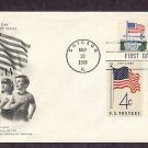 American Flags, White House, Register to Vote, Combo First Issue USA