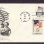 American Flags, White House, Register to Vote, Combo First Issue USA