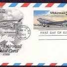 Douglas DC-3, Airmail Postal Card, First Issue USA