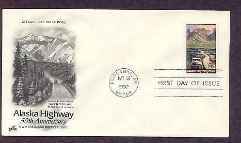 50th Anniversary Alaska Highway, First Issue USA