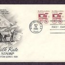 Horse Drawn U.S. Mail Wagon, 1880s, First Day of Issue USA