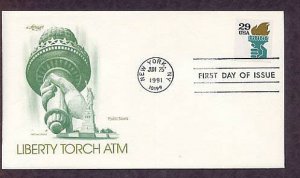 Statue of Liberty Torch, ATM,  First Issue USA