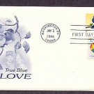 2006 Love Postage Stamp, Birds Pearched in Heart Formation, First Issue USA