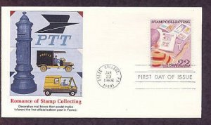 Stamp Collecting, Early Mail Box and Postal Trucks of France, First Issue FDC USA