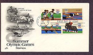 1980 Summer Olympics, Running, Swimming, Rowing, Equestrian, First Issue USA