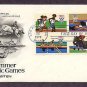 1980 Summer Olympics, Running, Swimming, Rowing, Equestrian, First Issue USA