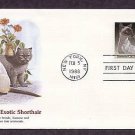 Pet Cats, Siamese and Exotic Shorthair Cat, FW First Issue USA