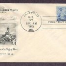 WWII, Honoring US Navy, Sailors, U.S.S. Iowa of the Third Fleet, 1945 Annapolis, First Issue USA WWII, Honoring US Navy, Sailors, U.S.S. Iowa of the Third Fleet, 1945 Annapolis, First Issue USA