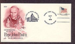 Pope John Paul II Visit to Boston, Massachusetts, October 1, 1979, USA