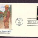 Soil and Water Conservation, Fishing, FW First Issue FDC USA