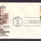 Famous Black American Heritage Stamp, Jean Baptiste Pointe DuSable, AC Chicago First Issue Famous Black American Heritage Stamp, Jean Baptiste Pointe DuSable, AC Chicago First Issue
