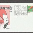 Wild Animals, Flamingo, Phoenicopterus ruber, First Issue USA