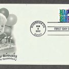 United States Happy Birthday Postage Stamp, AC First Issue USA