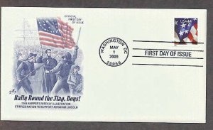 American Flag, Old Glory, Abraham Lincoln, 2009 First Issue USA