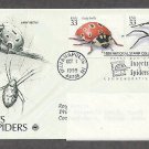 Insects and Spiders, Lady Beetle, Yellow Garden Spider, PCS, Addressed, First Issue USA