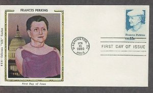 Honoring Frances Perkins, First Women Cabinet Member, FDR, CS, First Issue USA