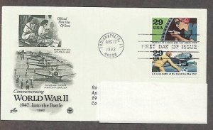 World War II 1942 Into the Battle, Women Join the War Effort, Battle of the Coral Sea, PCS, FDC
