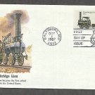 Railroad Steam Locomotive, Stourbridge Lion, 1829, First U.S. Locomotive, FW, First Issue USA