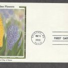 Garden Flowers, Hyacinth, Colorano Silk, First Issue USA